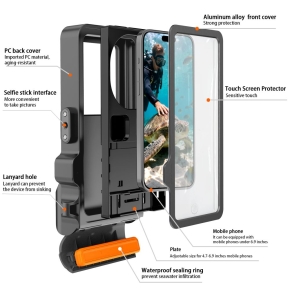 TECH-PROTECT IPX8 PRO UNIVERSAL DIVING WATERPROOF CASE GREYBLACK
