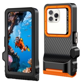 TECH-PROTECT IPX8 PRO UNIVERSAL DIVING WATERPROOF CASE BLACKORANGE