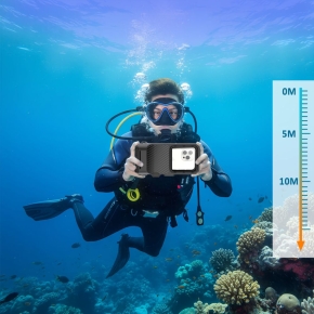 TECH-PROTECT IPX8 PRO UNIVERSAL DIVING WATERPROOF CASE GREYBLACK