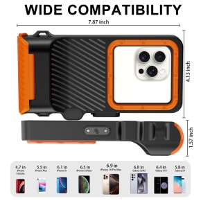 TECH-PROTECT IPX8 PRO UNIVERSAL DIVING WATERPROOF CASE BLACKORANGE