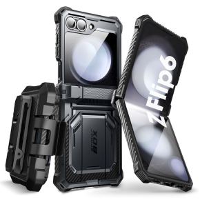 SUPCASE IBLSN ARMORBOX GALAXY Z FLIP 6  7 FE BLACK