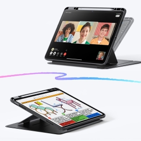 ESR FLIP HYBRID IPAD AIR 13” 1  2  2024-2025 BLACK