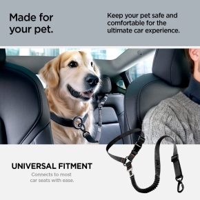 SPIGEN PS100 UNIVERSAL CAR SEAT BELT HOLDER FOR PETS BLACK
