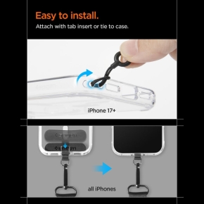 SPIGEN DA30M UNIVERSAL LANYARD STRAP CROSSBODY BLACK