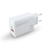 VIDVIE PLE282 Netzladegerät 1xUSB + 1xType-C + Type-C/Type-C Kabel 30W Weiß