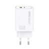 VIDVIE PLE282 Netzladegerät 1xUSB + 1xType-C + Type-C/Type-C Kabel 30W Weiß