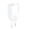 VIDVIE PLE282 Netzladegerät 1xUSB + 1xType-C + Type-C/Type-C Kabel 30W Weiß