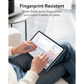 FOLIA OCHRONNA ESR PAPER FEEL IPAD AIR 13” 1  2   3 2024-2026 CLEAR