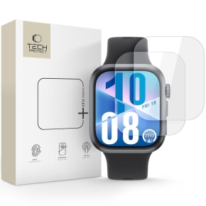 FOLIA HYDROŻELOWA TECH-PROTECT HYDRO FLEX+ 2-PACK HUAWEI WATCH FIT 3  4 CLEAR