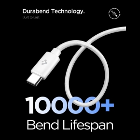 SPIGEN EE451EU ESSENTIAL 1-PORT NETWORK CHARGER 45W + TYPE-C CABLE WHITE