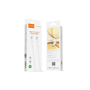 Cable VIDVIE CB4049 Type C/Type C 60W 1m white