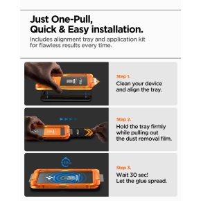 SZKŁO HARTOWANE SPIGEN ALM GLAS.TR SLIM 3-PACK IPHONE 17 PRO MAX CLEAR