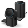 SPIGEN EF223MS ESSENTIAL 3IN1 ROTARY MAGNETIC MAGSAFE WIRELESS CHARGER 15W QI2 BLACK