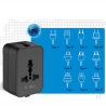 TECH-PROTECT TA300 TRAVEL ADAPTER EU  UK  US  AU BLACK