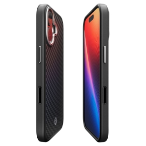 SPIGEN ENZO ARAMID ”T” MAG MAGSAFE IPHONE 17 BLACKSILVER