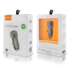 Car charger VIDVIE CC543 30W 2xType-C+ Type-C/Type-C cable gray