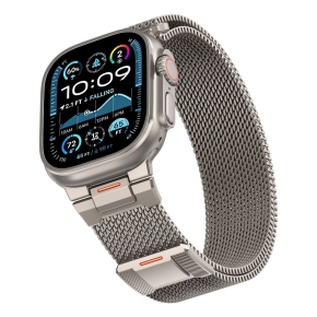 TECH-PROTECT MILANO VANGUARD APPLE WATCH 8  9  10  11  SE  ULTRA (44  45  46  49 MM) TITANIUM