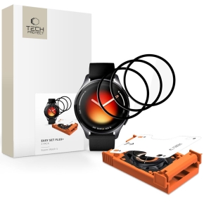 SZKŁO HYBRYDOWE TECH-PROTECT EASY SET FLEX+ 3-PACK XIAOMI WATCH 5 BLACK
