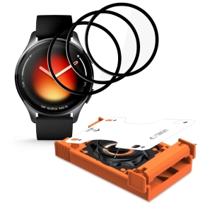 SZKŁO HYBRYDOWE TECH-PROTECT EASY SET FLEX+ 3-PACK XIAOMI WATCH 5 BLACK