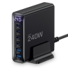 TECH-PROTECT DC240W-GAN 6-PORT DESKTOP CHARGER PD 240W QC3.0 BLACK