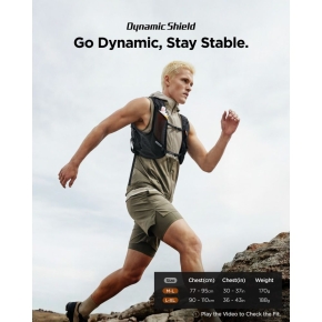 SPIGEN A721 DYNAMIC SHIELD RUNNING VEST ACTIVE (M-L) + SOFT FLASK BLACK