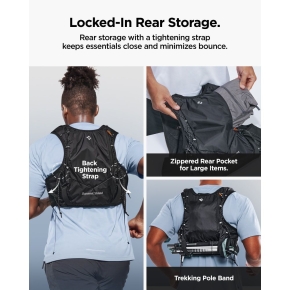 SPIGEN A721 DYNAMIC SHIELD RUNNING VEST ACTIVE (M-L) + SOFT FLASK BLACK