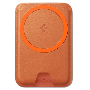 SPIGEN VALENTINUS MAGFIT+ MAGSAFE UNIVERSAL MAGNETIC CARD HOLDER METALLIC ORANGE