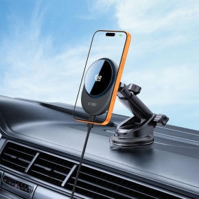 TECH-PROTECT V21 MAGNETIC MAGSAFE DASHBOARD & VENT CAR MOUNT WIRELESS CHARGER 25W QI2.2 BLACK