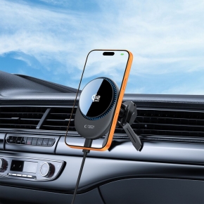 TECH-PROTECT V21 MAGNETIC MAGSAFE DASHBOARD & VENT CAR MOUNT WIRELESS CHARGER 25W QI2.2 BLACK
