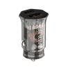 Car charger VIDVIE CC549 30W 1xUSB+1xType-C black