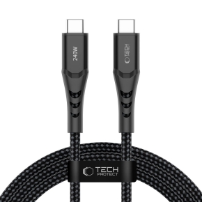 TECH-PROTECT UB11T ULTRABOOST TYPE-C CABLE PD 240W  QC3.0 200CM BLACK