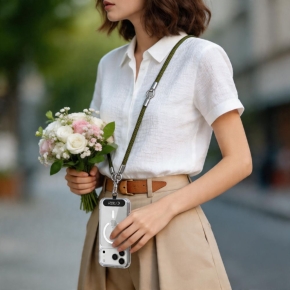 TECH-PROTECT C10S ROPE CROSSBODY & WRIST OLIVE GREENTITANIUM