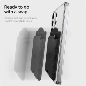 SPIGEN URBAN FIT WALLET MAGSAFE MAGNETIC CARD HOLDER GALAXY S BLACK