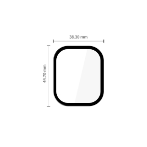 HYBRIDGLAS TECH-PROTECT GLASS FLEX+ 2-PACK XIAOMI REDMI WATCH 6 SCHWARZ
