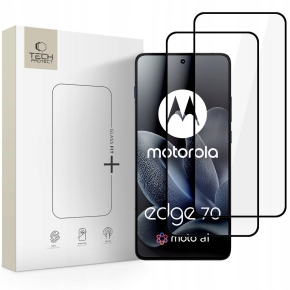 SZKŁO HARTOWANE TECH-PROTECT GLASS FIT+ 2-PACK MOTOROLA EDGE 70 5G BLACK