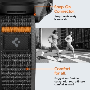 SPIGEN ATHLEX AIR GARMIN QUICK RELEASE 22 MM ACTIVE BLACKORANGE