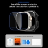 SPIGEN RUGGED ARMOR & TEMPERED GLASS APPLE WATCH ULTRA 1  2  3 (49 MM) MATTE BLACK