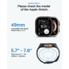 SPIGEN LIQUID AIR PRO & TEMPERED GLASS APPLE WATCH ULTRA 1  2  3 (49 MM) BLACK