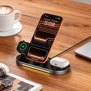 TECH-PROTECT A51 3IN1 MAGNETIC MAGSAFE WIRELESS CHARGER 25W QI2.2 BLACK