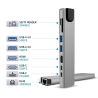 TECH-PROTECT HB09 HUB ADAPTER 8IN1 TYPE-C + USB-A3.0 + USB-C3.0 + HDMI 4K 60HZ + SDTF + PD100W + RJ45 1000MBS SPACE GREY