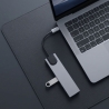 TECH-PROTECT HB09 HUB ADAPTER 8IN1 TYPE-C + USB-A3.0 + USB-C3.0 + HDMI 4K 60HZ + SDTF + PD100W + RJ45 1000MBS SPACE GREY