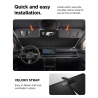 SPIGEN UO260 UNIVERSAL CAR FRONT WINDSHIELD SUNSHADE S BLACK