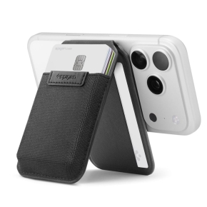 SPIGEN S314-4 SLIM FOLD TRIPOD WALLET MAGSAFE BLACK