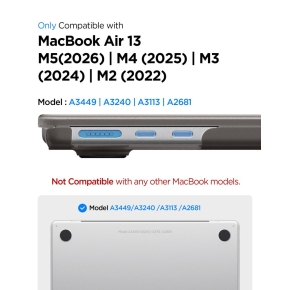 SPIGEN AIRSKIN MACBOOK AIR 13 M2-M5 2023-2026 FROST BLACK