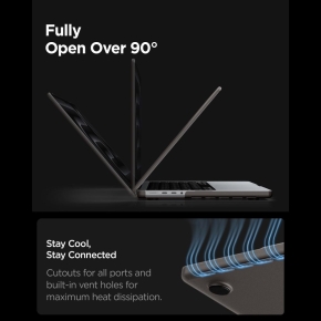 SPIGEN AIRSKIN MACBOOK PRO 16 M1-M5  M5 PRO  M5 PRO MAX 2021-2026 FROST BLACK