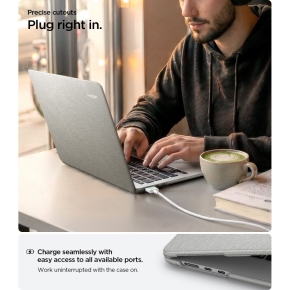 SPIGEN URBAN FIT MACBOOK AIR 13 M2-M5 2023-2026 HEATHER GREY