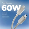 SPIGEN EB6015CC ESSENTIAL TYPE-C CABLE 60W 150CM NATURAL TITANIUM