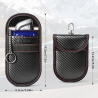 TECH-PROTECT KLR100 POUCH KEYLESS RFID SIGNAL BLOCKER CASE CARBON BLACKRED