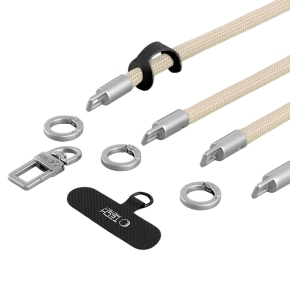TECH-PROTECT C10S ROPE CROSSBODY & WRIST DESERT BEIGETITANIUM
