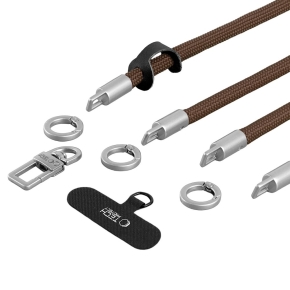 TECH-PROTECT C10S ROPE CROSSBODY & WRIST WALNUT BROWNTITANIUM